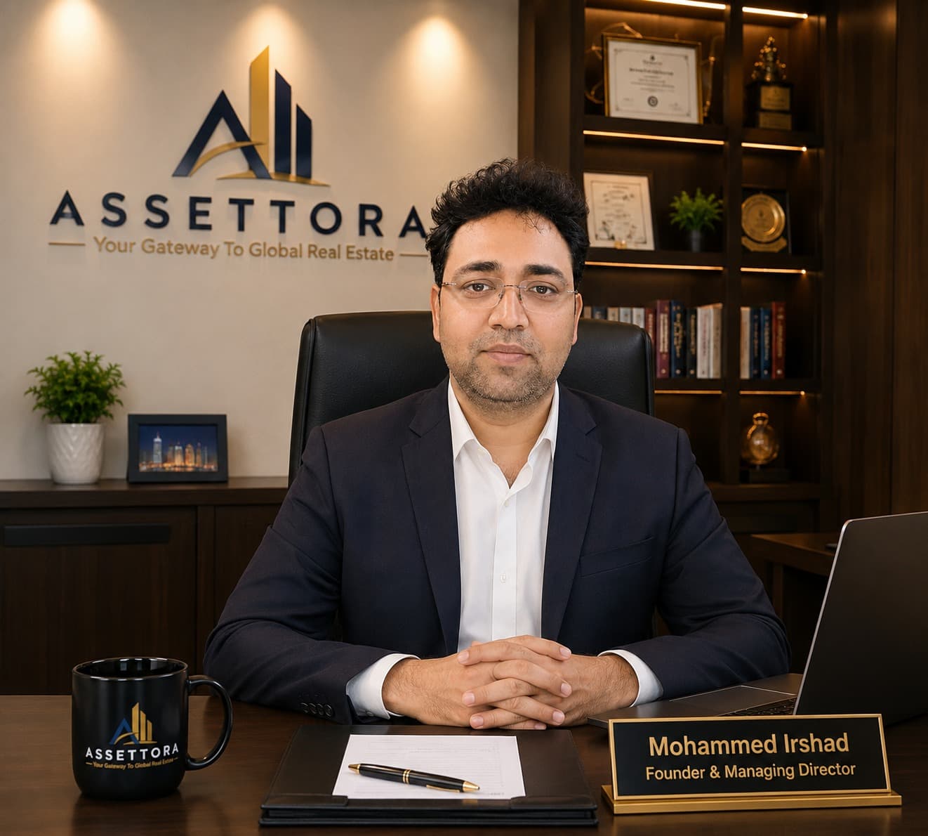 Portrait of Mohammed Irshad, Founder & Managing Director at Assettora